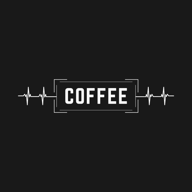 Coffee Heartbeat Shirt by ONEWORDSHIRT