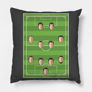 Football Formation 4-4-2 Pillow