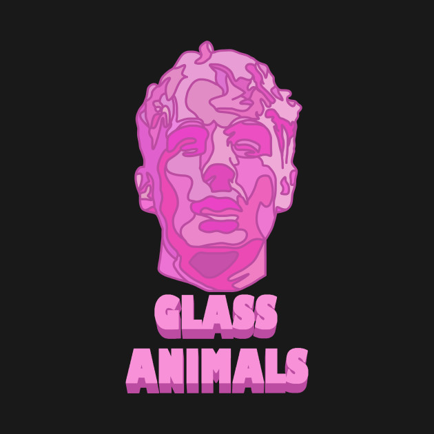 Disover Glass Animals Raspberry Soda (Head and Logo) - Glass Animals - T-Shirt