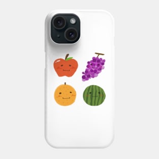 Set of Fruits Doodle Phone Case