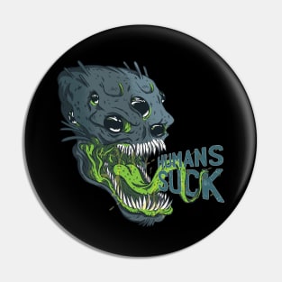 Human sucks, Scary alien monster graphic, Introvert-Awkward-Hipster-Sarcasm, UFO space lover cartoon, Men Women Pin