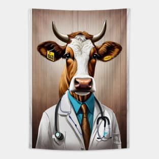 Doctor cow Tapestry