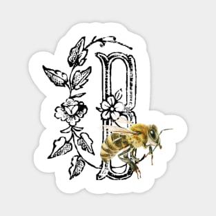 Honey Bee Wearable Art ~ Vintage Style Magnet