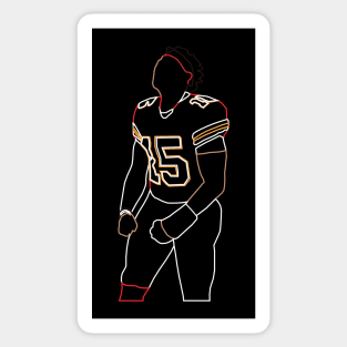 Patrick Mahomes Kansas City Chiefs Vinyl Sticker Flex white 