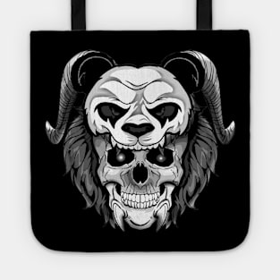 Gothic Panda Skull Tote