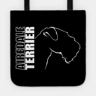 Airedale Terrier profile dog lover gift Tote