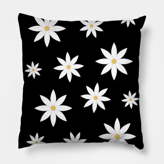 Daisies Pillow by Velvet Earth