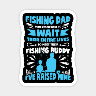 Proud Fishing Dad Fisher Son Father Gift Magnet