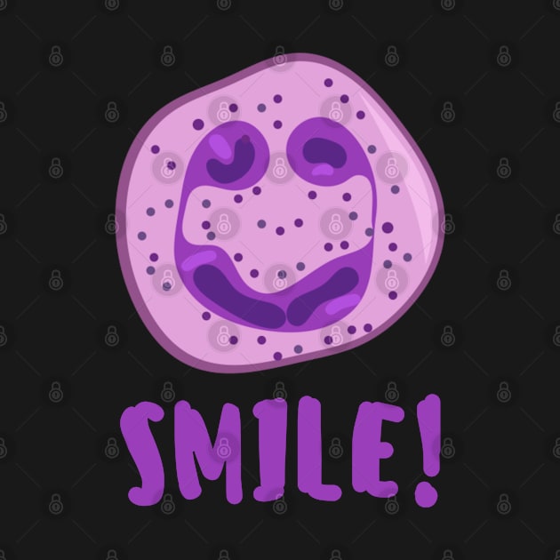 White Blood Cell Smiling Neutrophil by ttyaythings