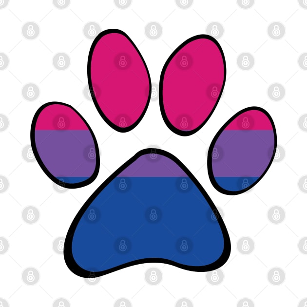 Bisexual Pride Paw by HyperOtterDesigns