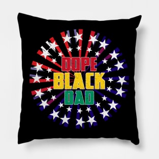 Dope Black Dad Black History Month Pillow