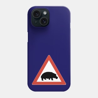 Beware of hippo Phone Case