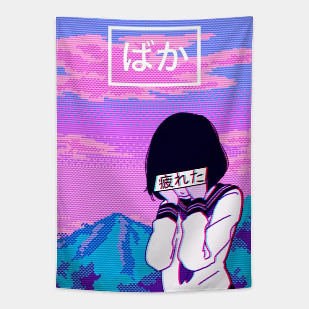 Aesthetic Japanese Girl 12 Tapestry by MisterNightmare