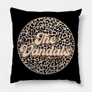 Retro Music Vandals Personalized Name Circle Birthday Pillow