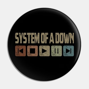 System of a Down Control Button Pin