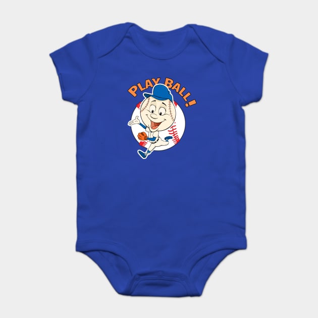 Emoji Mr. Met onesie