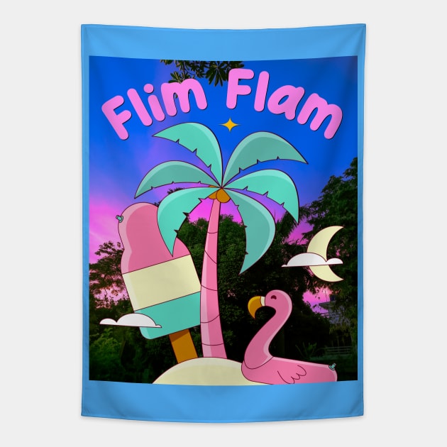 Flim Flam - Flamingo Lover Tapestry by ak3shay