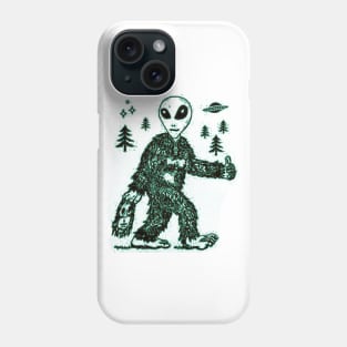 Alien Bigfoot Phone Case