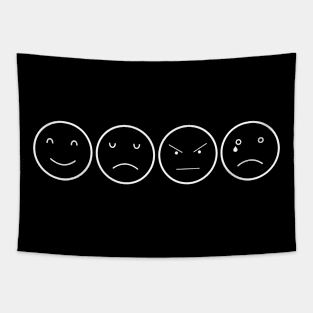 4 Moods Minimal Design Tapestry