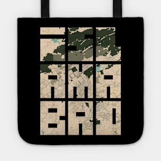 Islamabad, Pakistan City Map Typography - Vintage Tote