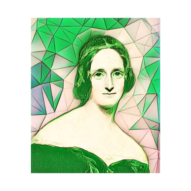 Mary Shelley Green Portrait | Mary Shelly Artwork 8 by JustLit