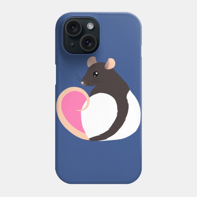 Heart Rat Phone Case by Starling