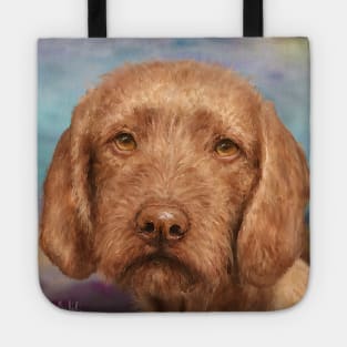 Painting of a Brown Wirehaired Vizsla Tote