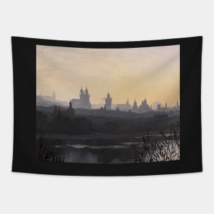 Fog in Prague Tapestry