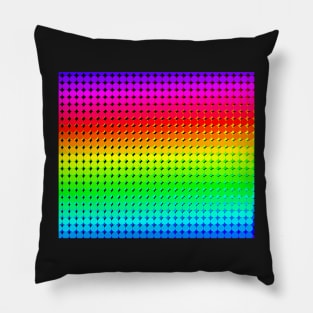 Rainbow Polka dots 006 Pillow