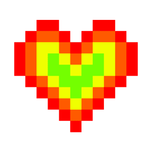 8bit Lover's heart T-Shirt