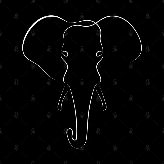 Elephant | One Line Art | Minimal Art | One Line Artist | Minimalist by One Line Artist