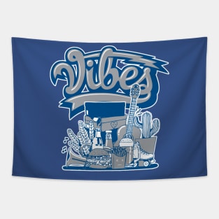 Sneaker Vibes True Blue Retro Tapestry