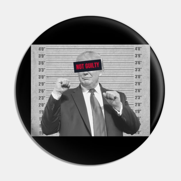 Trump mugshot not guilty Pin by Astronaut.co