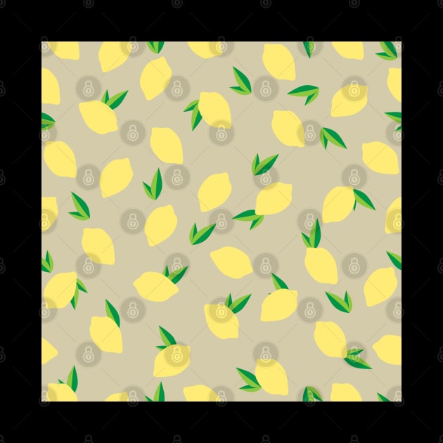 Lemon lime fruit seamless pattern tee for aesthetic retro vintage vibe by anins-azuree