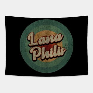 Circle Retro Vintage Lana Philis Tapestry