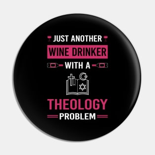 Wine Drinker Theology Theologian Theologist Pin