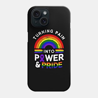 Turning Pain Into Power And Pride Migraine Lupus LGBT LGBTQ Phone Case