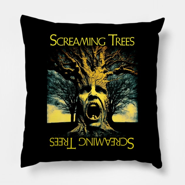 Screaming Trees Pillow by BarrySullivan