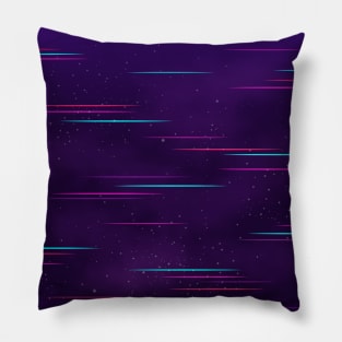 Vaporwave Universe Glitch Pillow