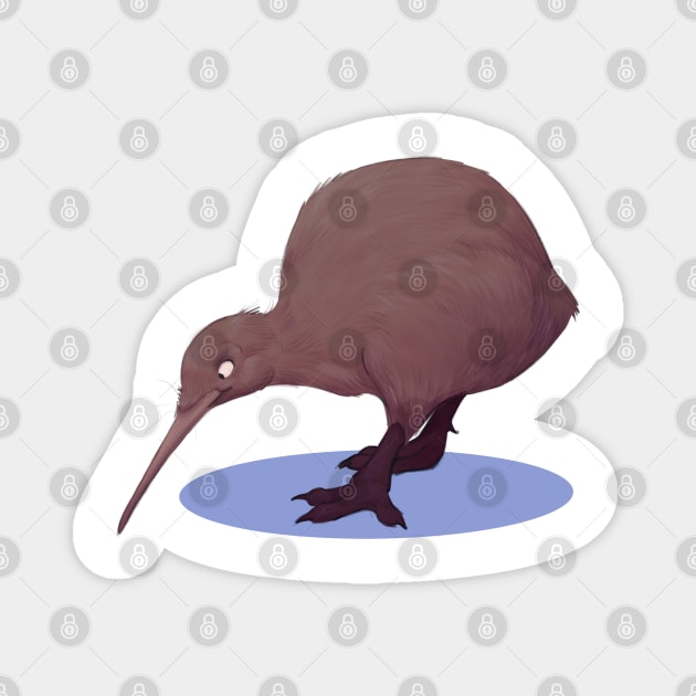 North Island brown kiwi Magnet by PaulaBS