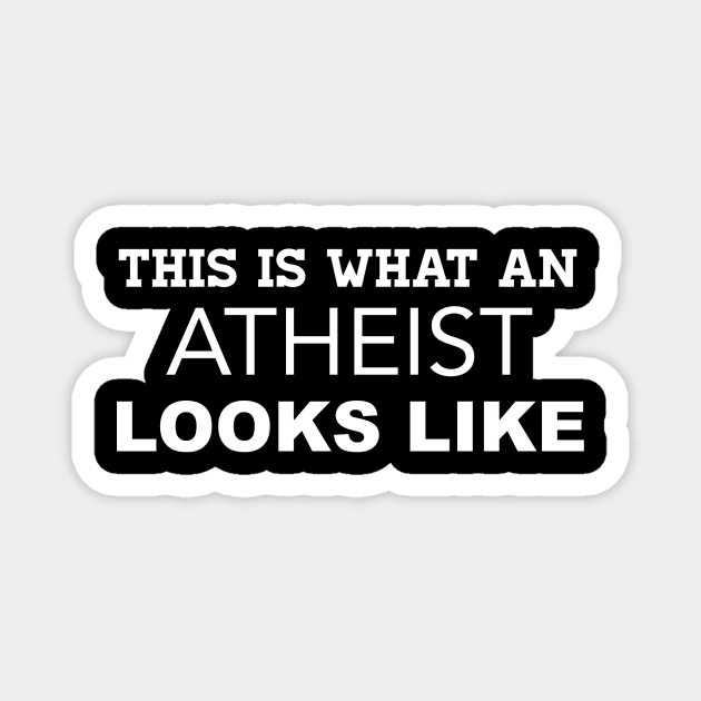 This is What an Atheist Looks Like Magnet by WordWind