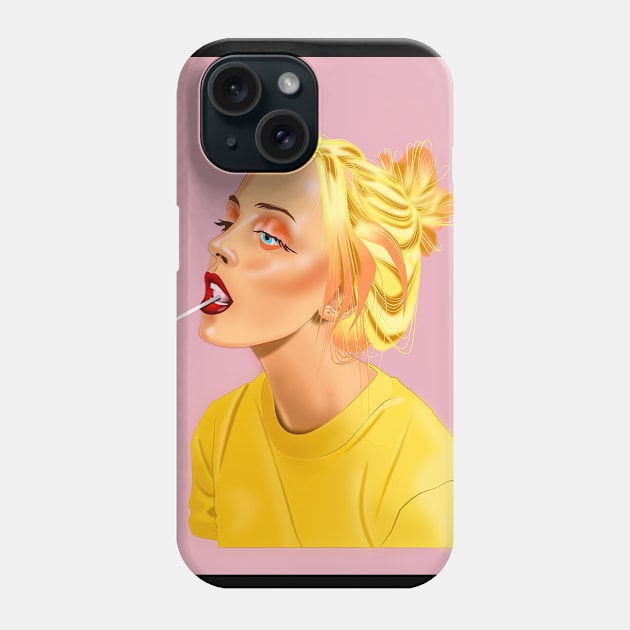 Lollipop girl Phone Case by draxspot