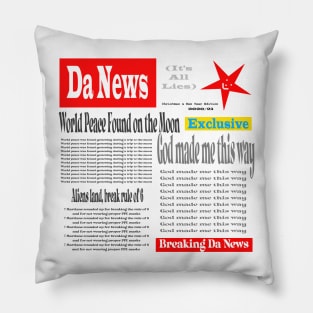 News funny social media parody Pillow