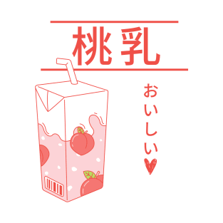 Kawaii Japanese Peach Milk T-Shirt