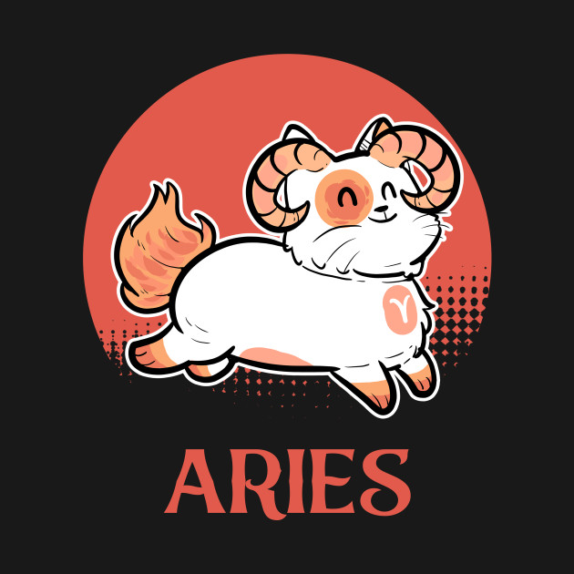 Aries Cat Horoscope Outline Zodiac Sign Kitten by amango