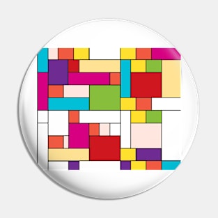 Mondrian Minimalist Pin