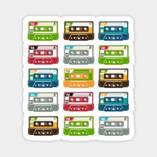 Vintage cassette tapes Magnet