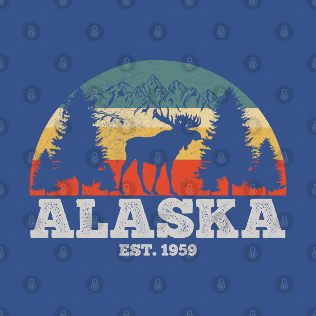 Discover ALASKA EST. 1959 Vintage - Alaska Est 1959 - T-Shirt