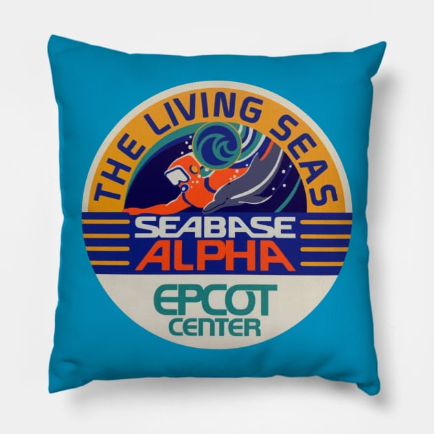 The Living Seas Pillow by Sunshine Tree Studios