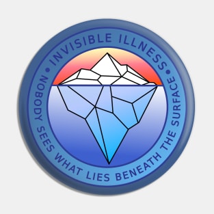 Invisible Illness Iceberg Pin